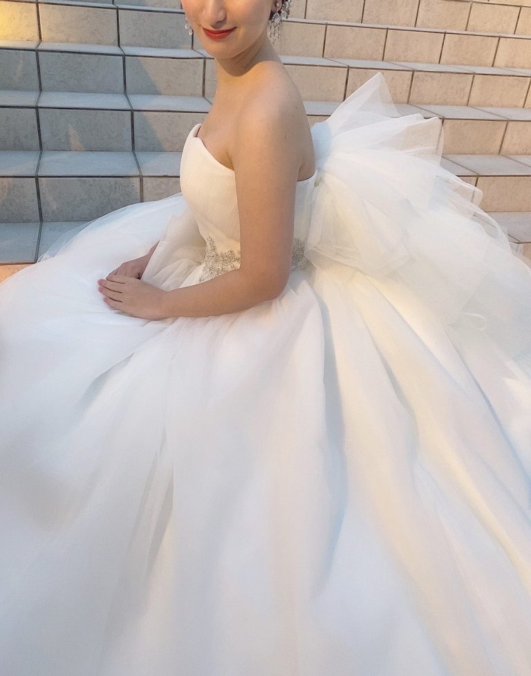 プリマカーラ神戸店よりアラモードパレの花嫁様へオリジナルドレスのご紹介 | PRIMACARA (プリマカーラ) | ウエディングドレスショップ